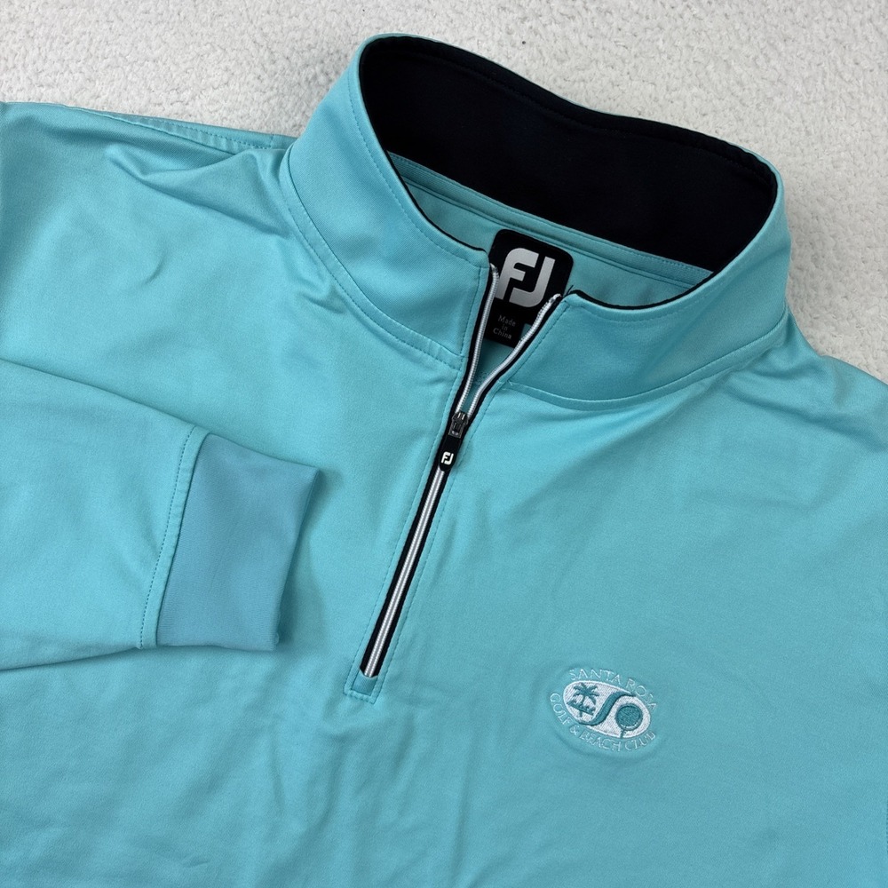 SANTA ROSA GOLF x FOOTJOY Mens Performance 1/4 Zip Large Pullover Stretch LS